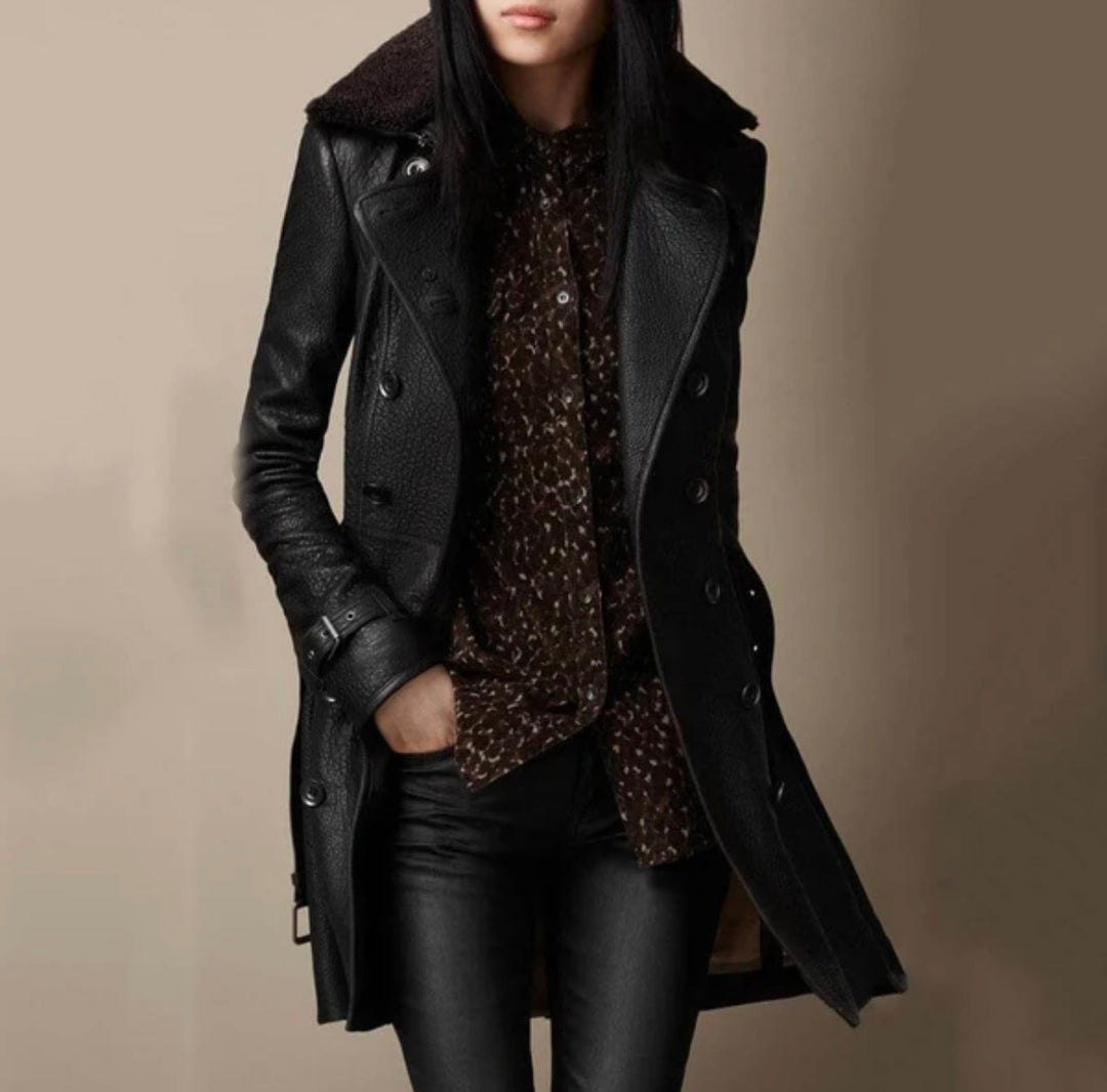 Valeria™ - Chaqueta Cálida de Cuero