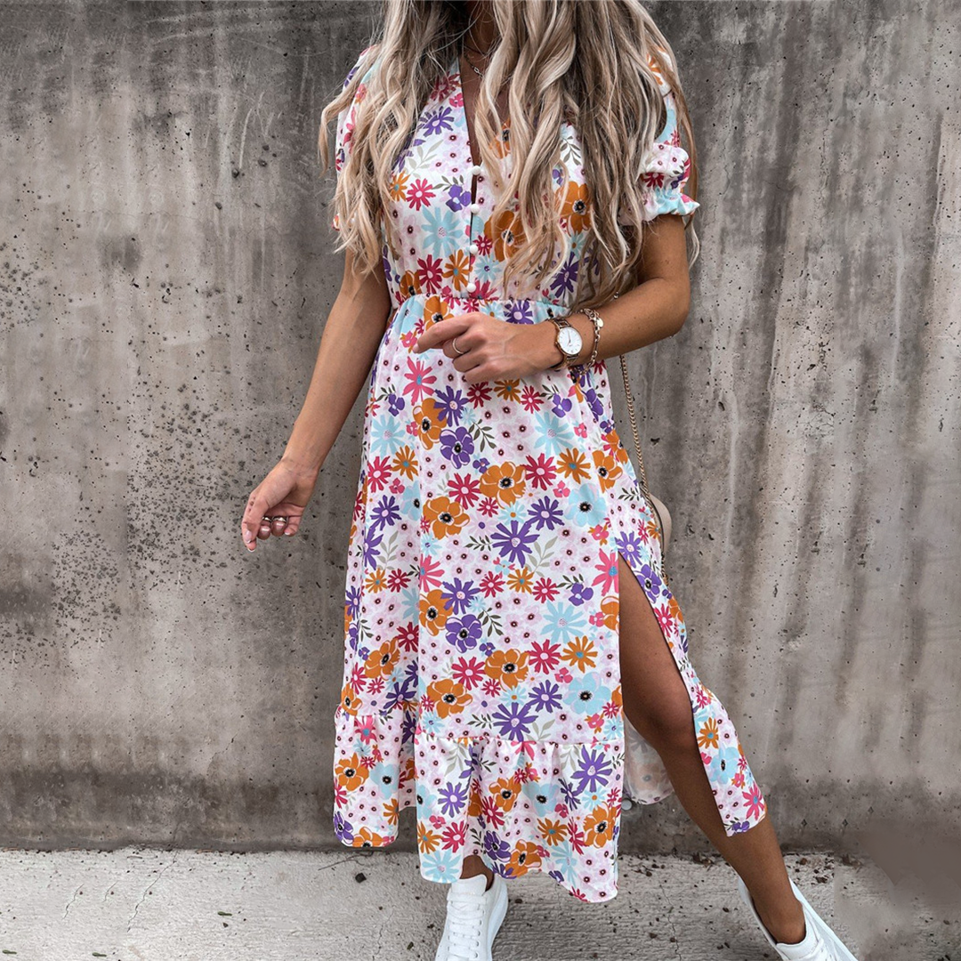 DARIA - Vestido casual con abertura