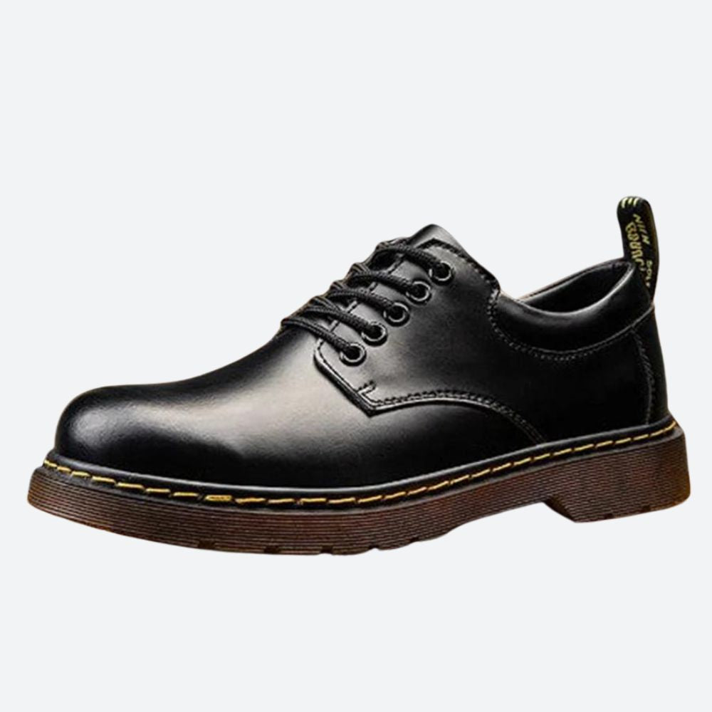 Elegantes zapatos de cuero negro - Ron