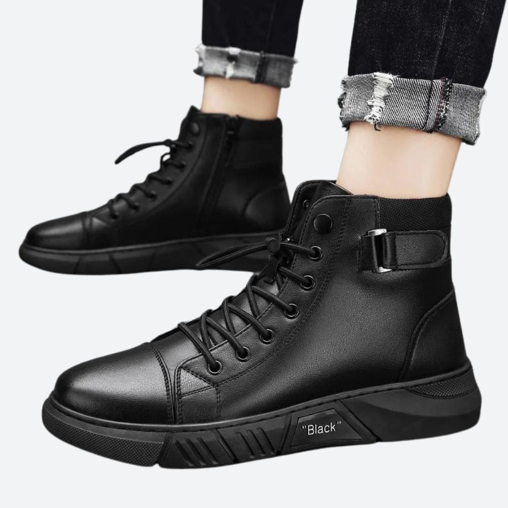 Botas de hombre de piel auténtica, elegantes y duraderas - Thijs