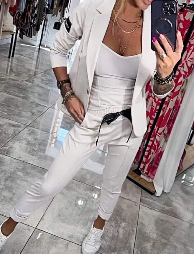Marie™ - Chaqueta y Pantalones Elegantes de Algodón