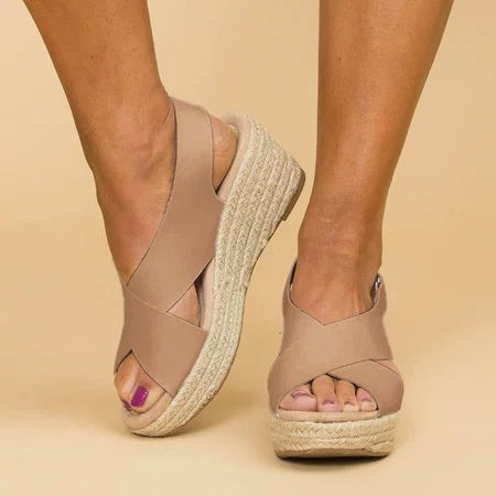 Courtney - Sandalias de verano lujosas y cómodas para mujer