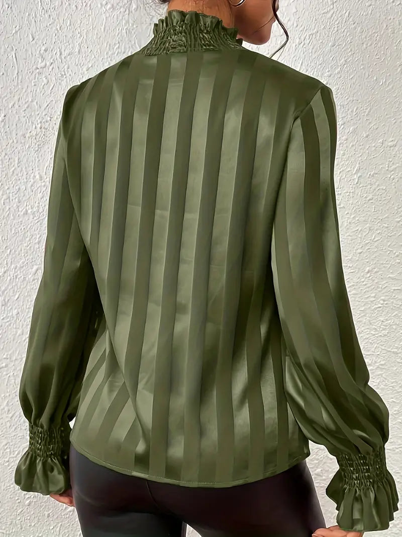 Camila - Elegante blusa otoñal con cuello redondo para mujer