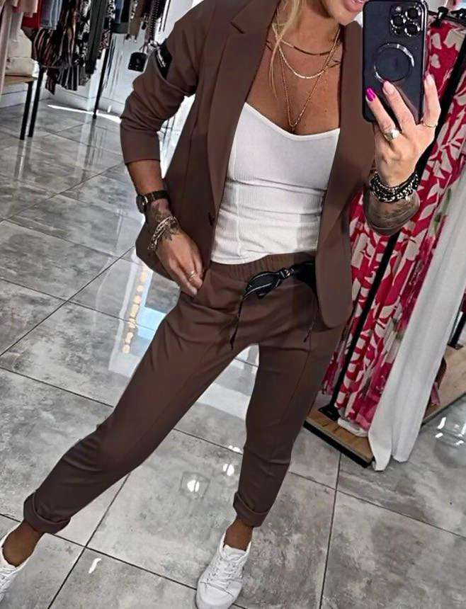 Marie™ - Chaqueta y Pantalones Elegantes de Algodón