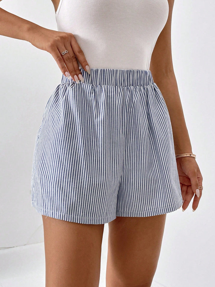 Blythe - Elegantes pantalones cortos de verano a rayas para mujer