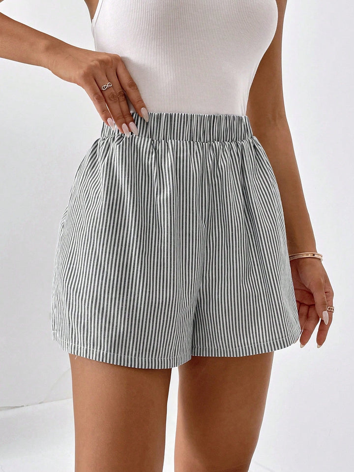 Blythe - Elegantes pantalones cortos de verano a rayas para mujer