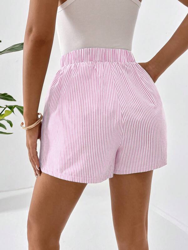 Blythe - Elegantes pantalones cortos de verano a rayas para mujer