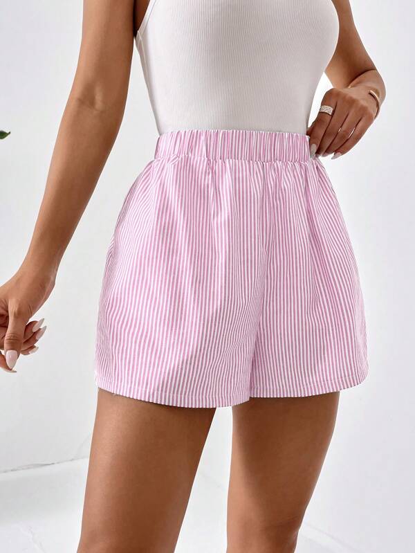 Blythe - Elegantes pantalones cortos de verano a rayas para mujer