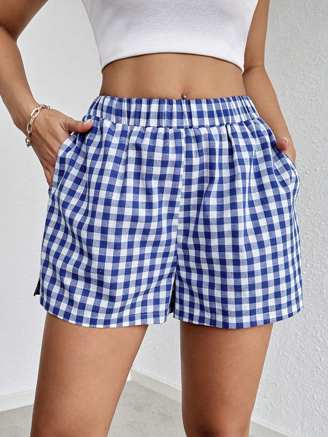Blythe - Elegantes pantalones cortos de verano a rayas para mujer
