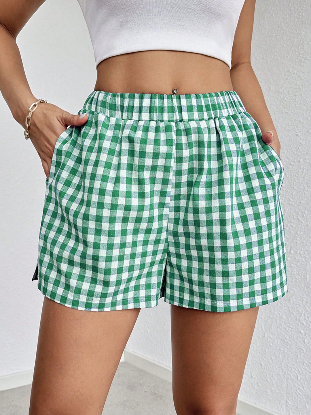 Blythe - Elegantes pantalones cortos de verano a rayas para mujer
