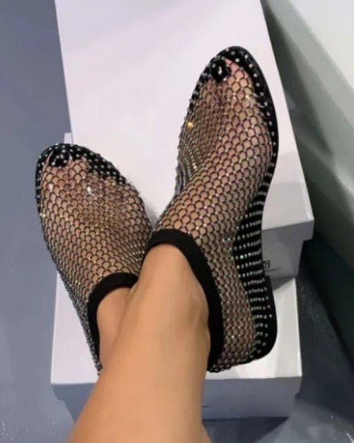 Jessie - Bailarinas brillantes de moda para mujer