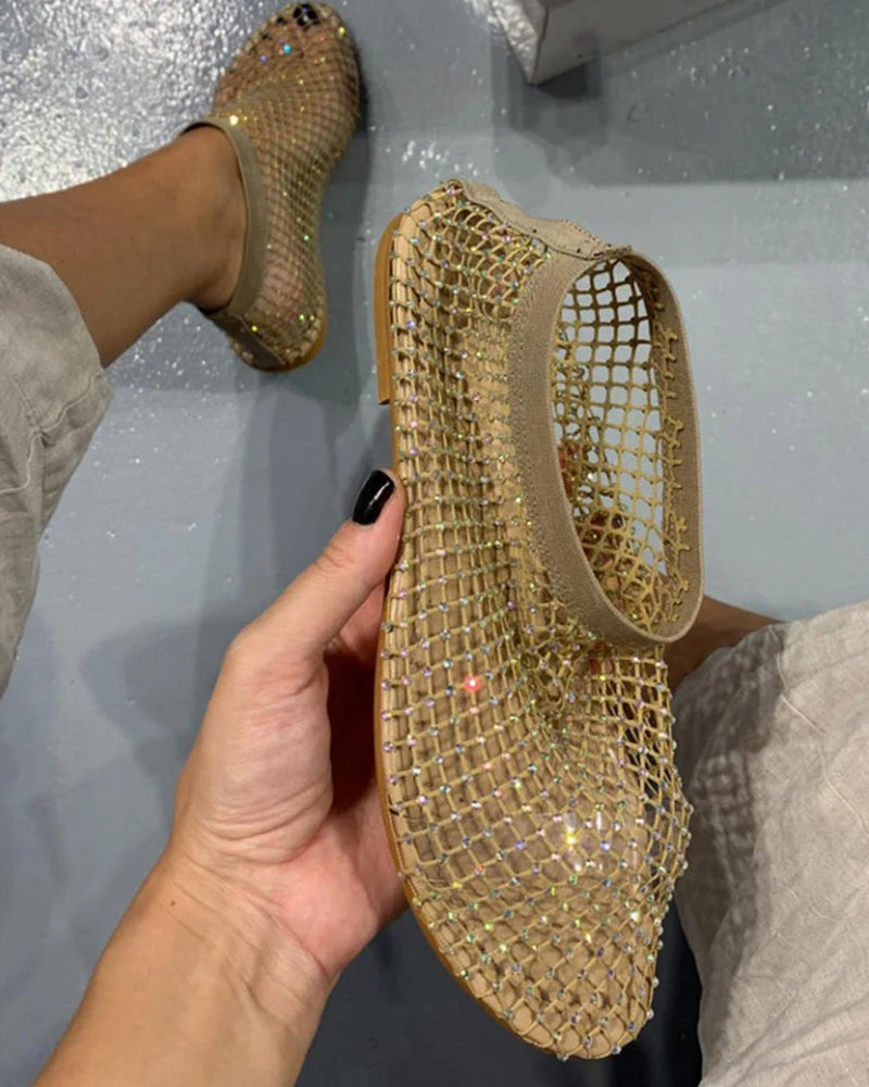 Jessie - Bailarinas brillantes de moda para mujer