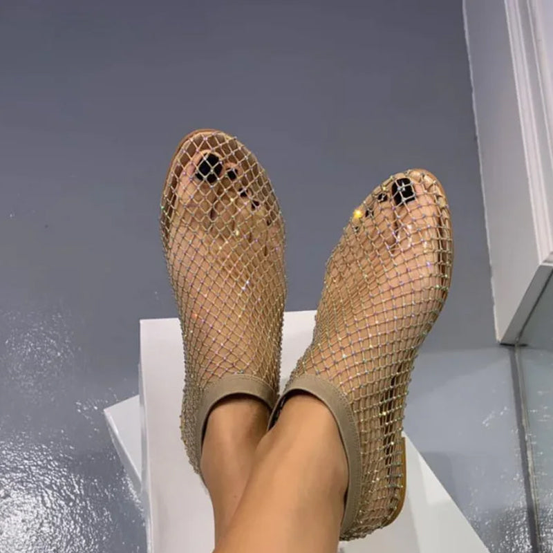 Jessie - Bailarinas brillantes de moda para mujer
