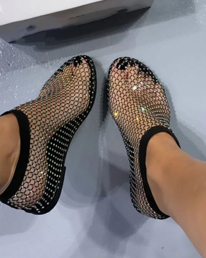 Jessie - Bailarinas brillantes de moda para mujer