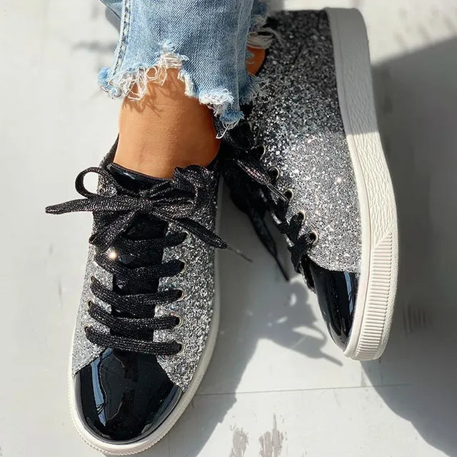 Aria - Glamorous Zapato Casual Glitter Mujer