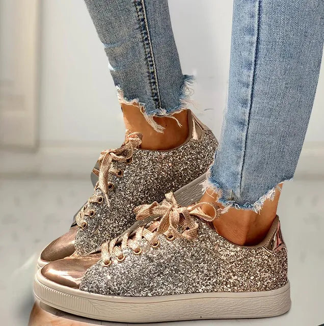 Aria - Glamorous Zapato Casual Glitter Mujer