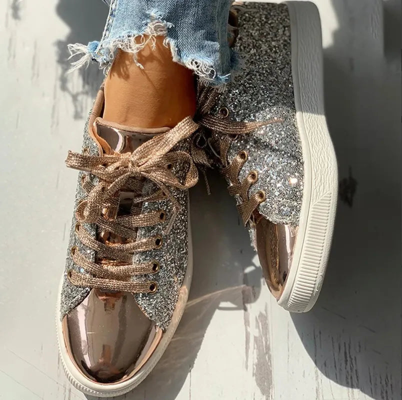 Aria - Glamorous Zapato Casual Glitter Mujer