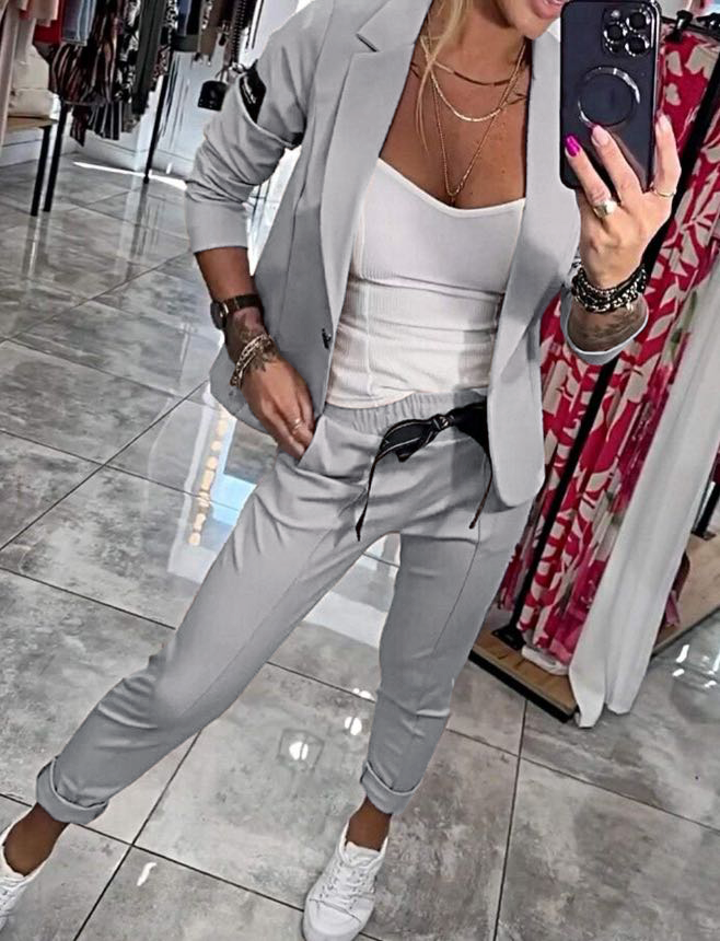 Marie™ - Chaqueta y Pantalones Elegantes de Algodón