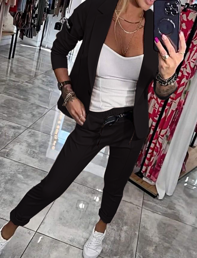 Marie™ - Chaqueta y Pantalones Elegantes de Algodón