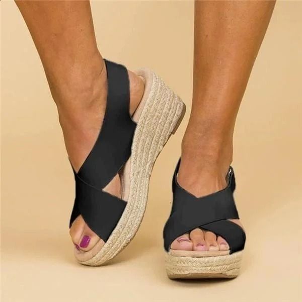 Courtney - Sandalias de verano lujosas y cómodas para mujer