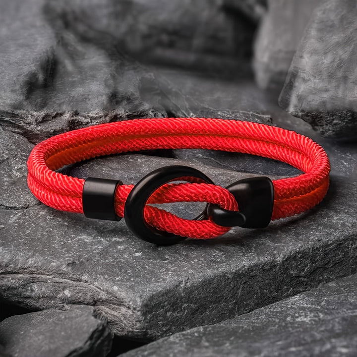 Elegante pulsera de cuerda hecha a mano para hombre - ¡Perfecta para el otoño!