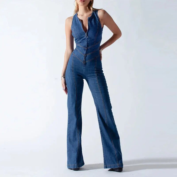Gabriela™ - Mono de Denim Retro