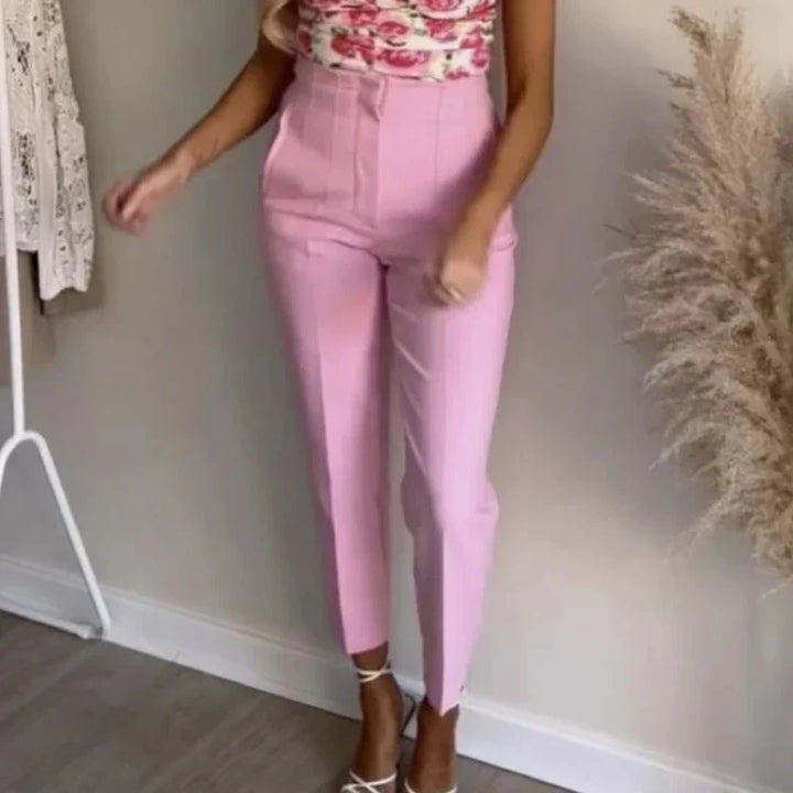 Matilda - Elegantes pantalones lápiz de talle alto para mujer