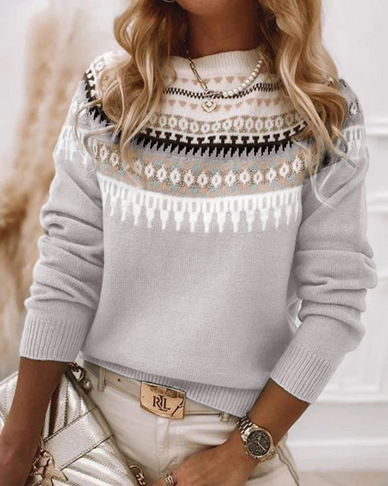Diana - Elegante jersey boho de punto para un look de tendencia