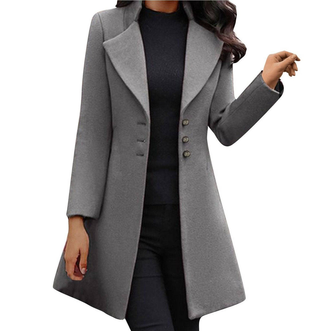 Elena™ - Elegante Vestido con Abrigo de Lana