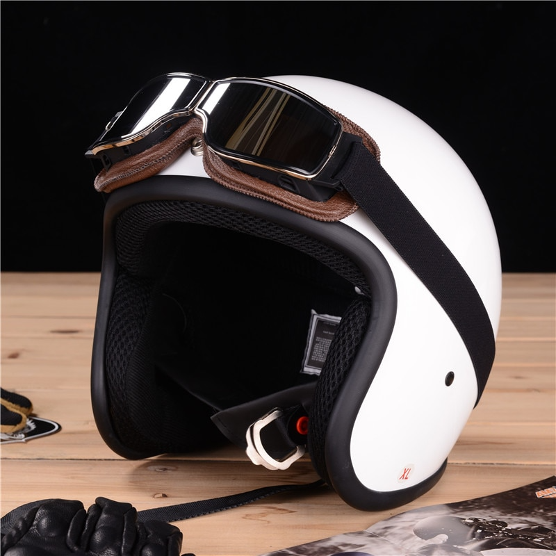 Luke - Elegantes Gafas de Moto de Cuero Vegano Vintage para Otoño para Todos