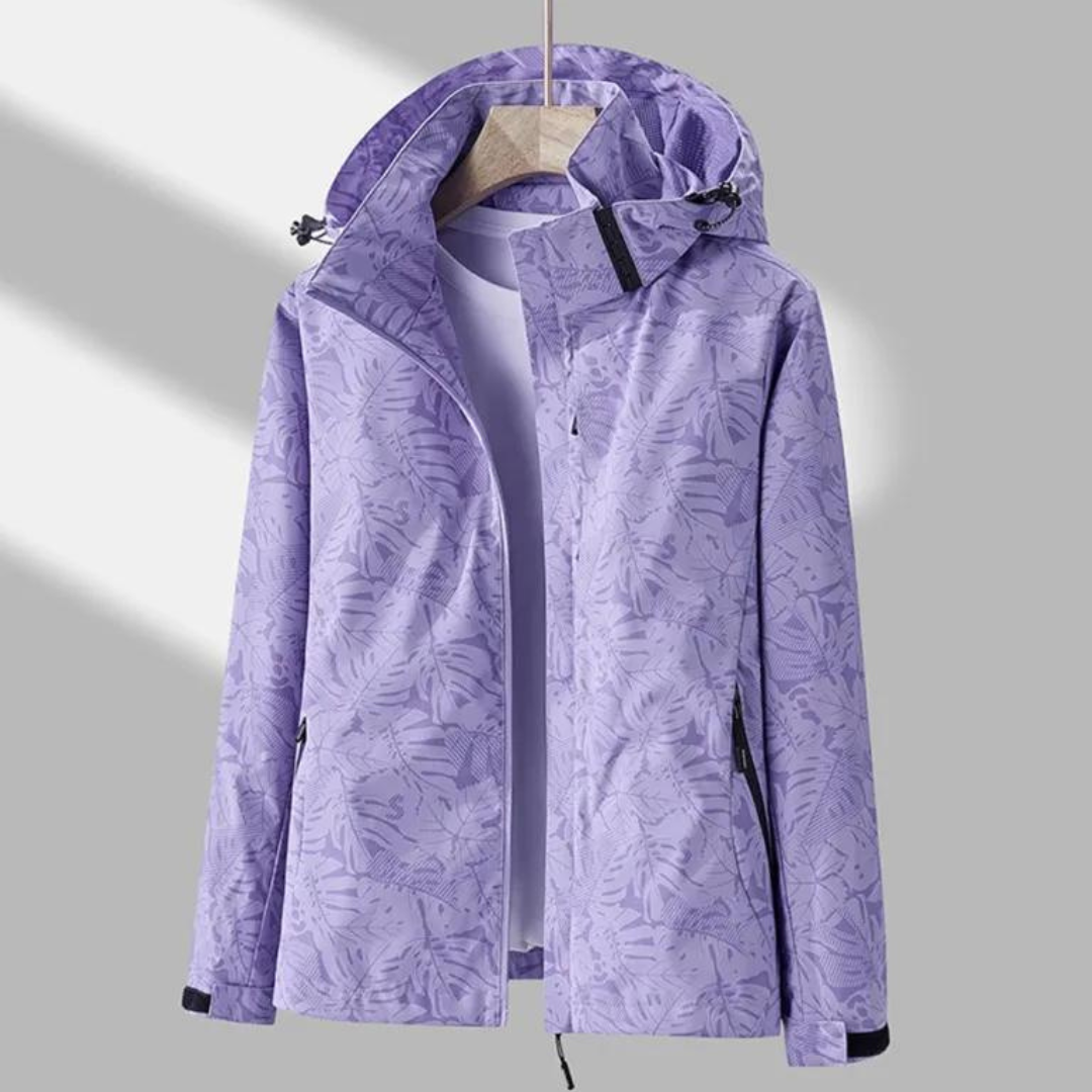 Lily - Cazadora primaveral de moda con práctica capucha para mujer