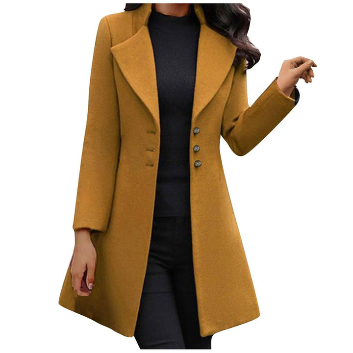 Elena™ - Elegante Vestido con Abrigo de Lana