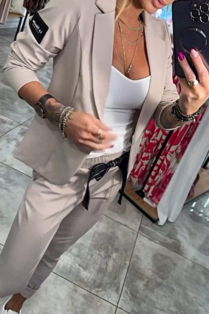 Marie™ - Chaqueta y Pantalones Elegantes de Algodón