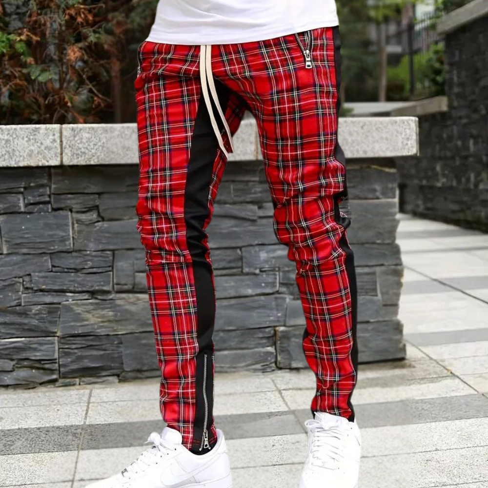 ALOIS - Elegantes pantalones clásicos de hombre a cuadros para un look atemporal