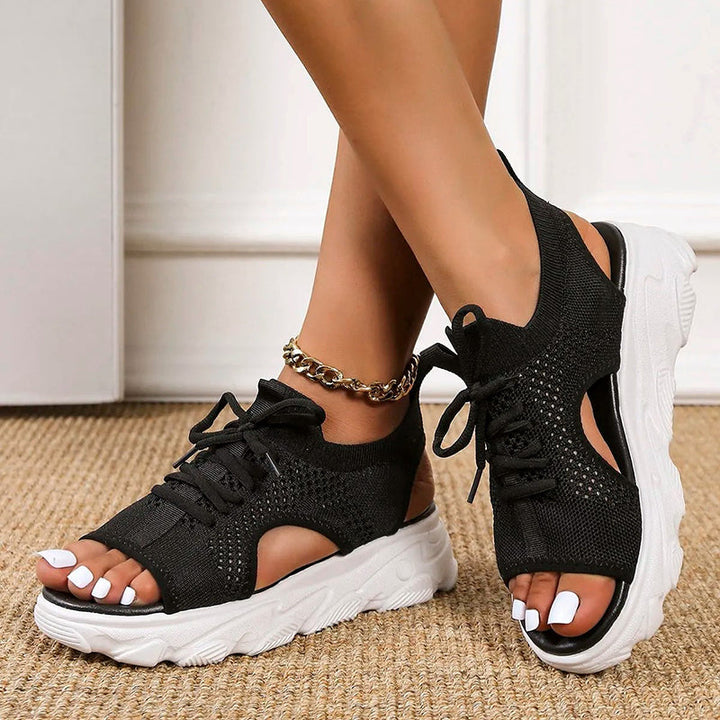 Clarice - Elegantes sandalias de plataforma aireadas para mujer