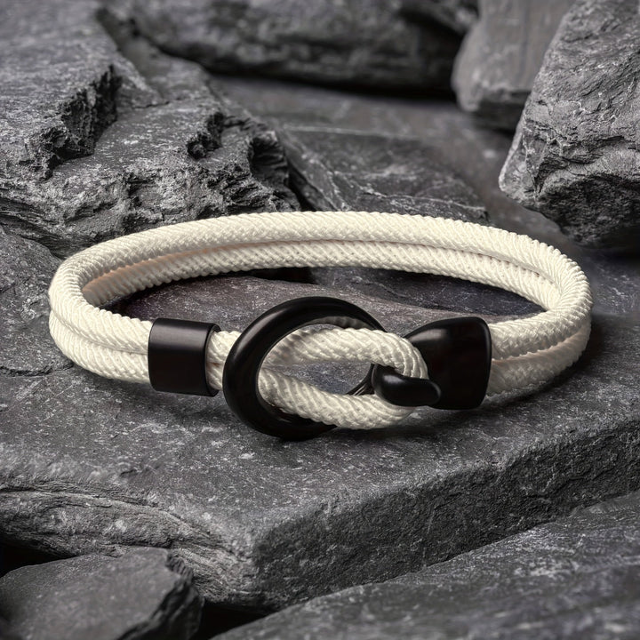 Elegante pulsera de cuerda hecha a mano para hombre - ¡Perfecta para el otoño!
