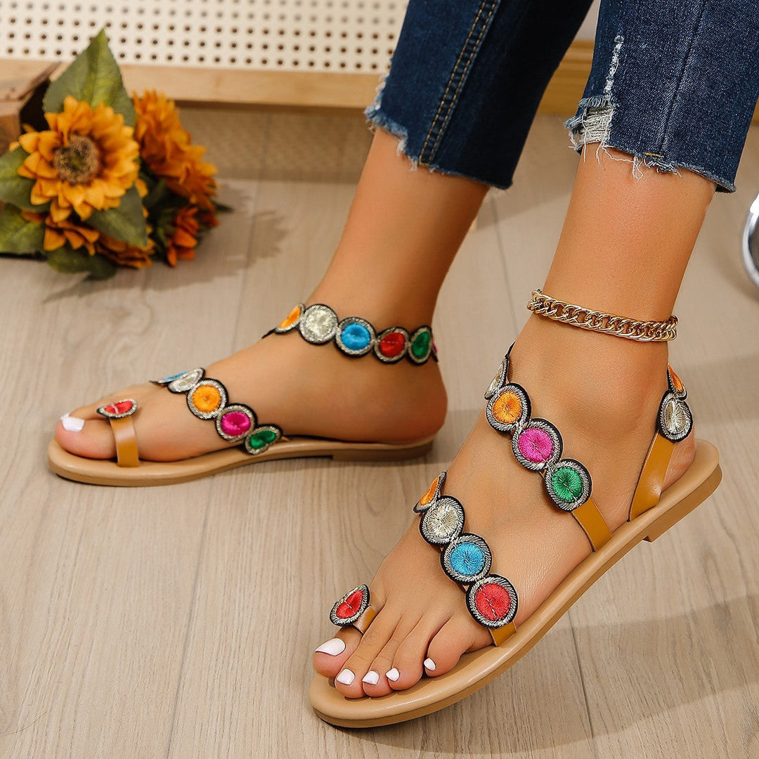 Stella - Sandalias de mujer elegantes y cómodas con suela plana
