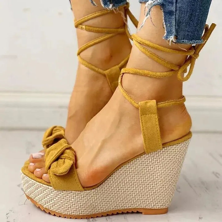 Emilia - Elegantes sandalias de verano con correa en el tobillo para mujer de diseño elegante