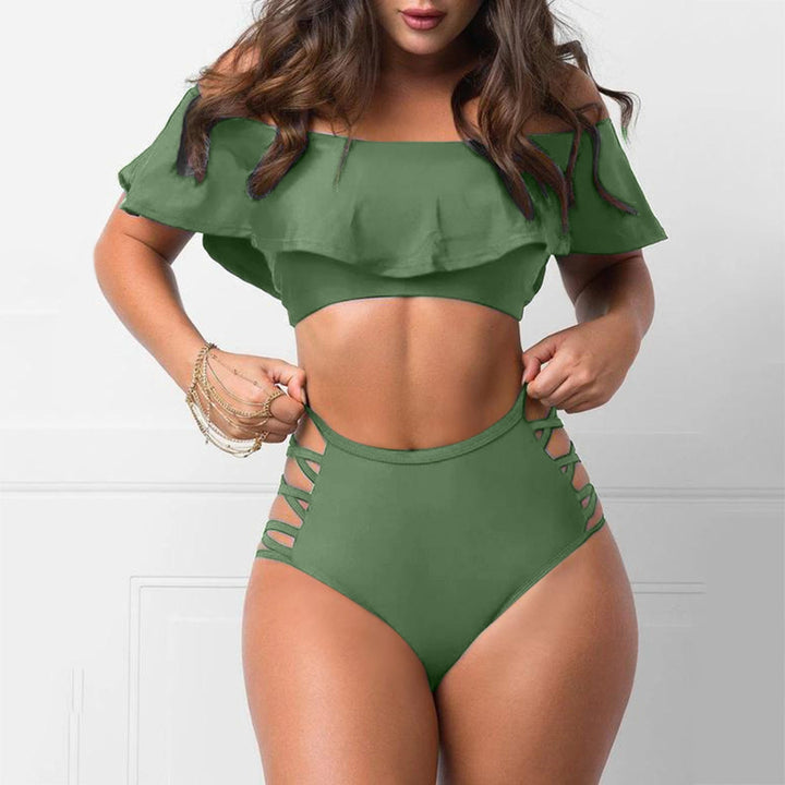 ¡Echa un vistazo a los detalles del bikini Julia sin hombros!