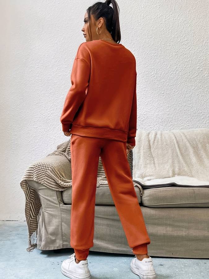 Joy - Elegante conjunto de jersey y pantalón para mujer