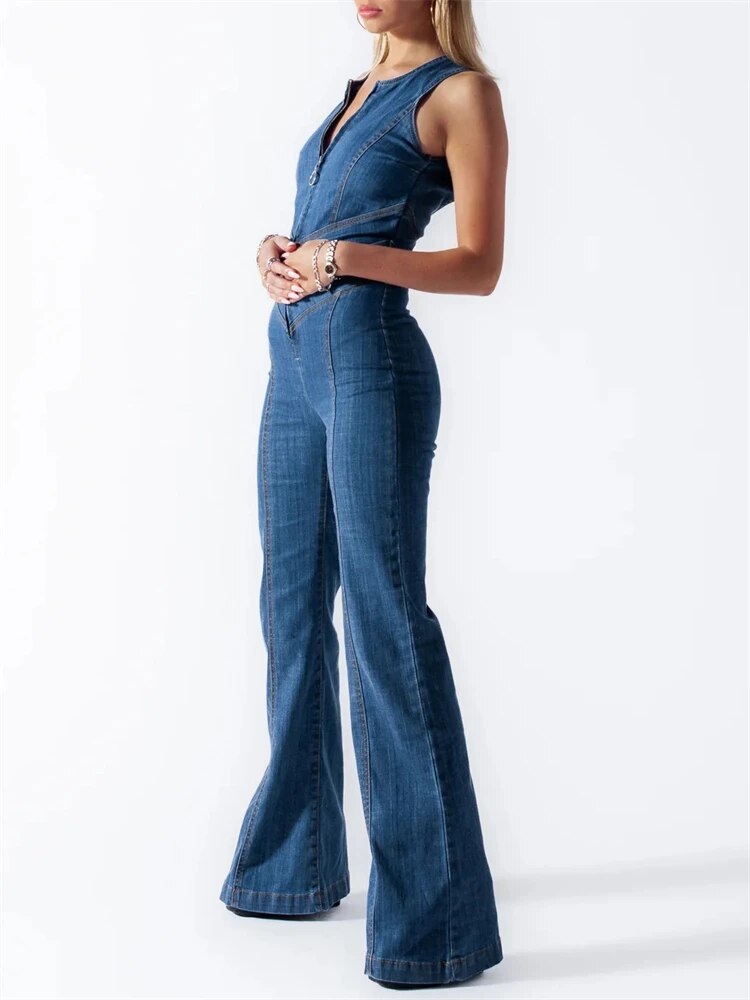 Gabriela™ - Mono de Denim Retro