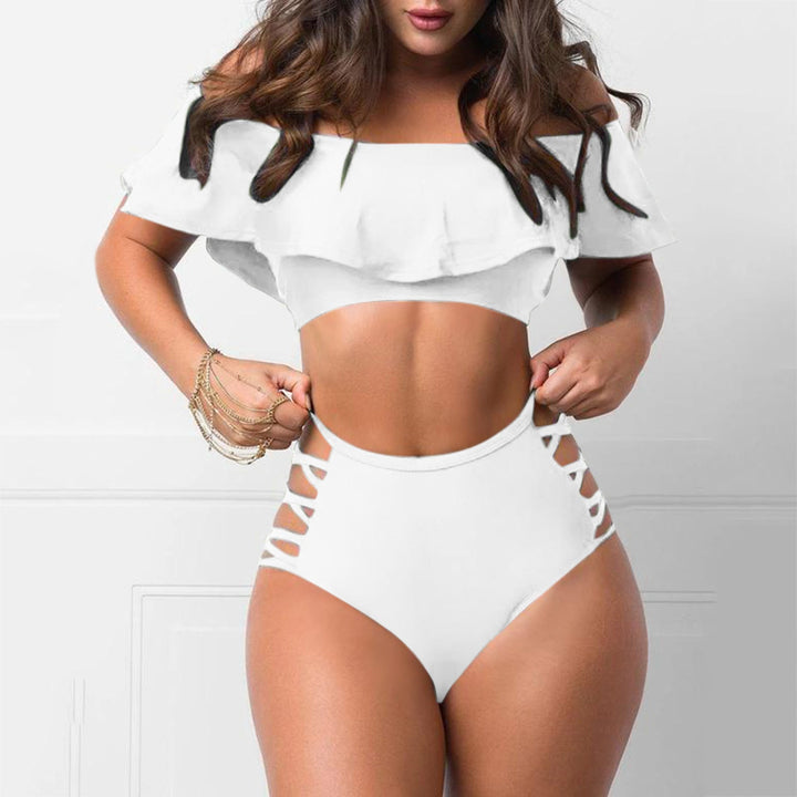 ¡Echa un vistazo a los detalles del bikini Julia sin hombros!