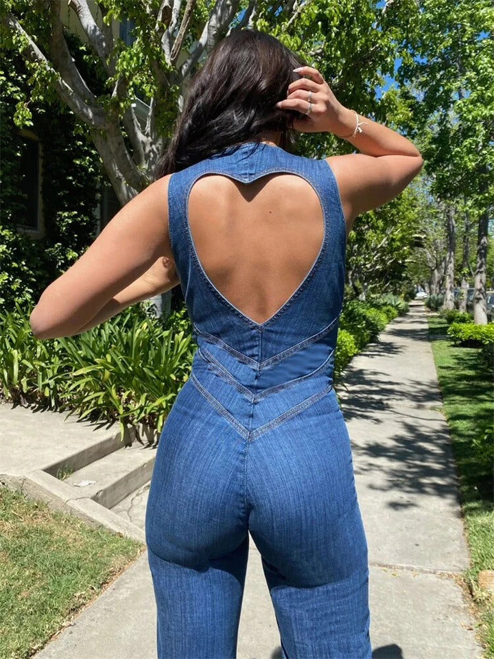 Gabriela™ - Mono de Denim Retro