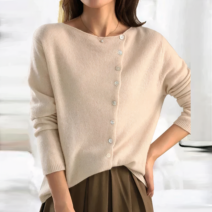 Elegante cárdigan con refinado cierre de botones - Arleth