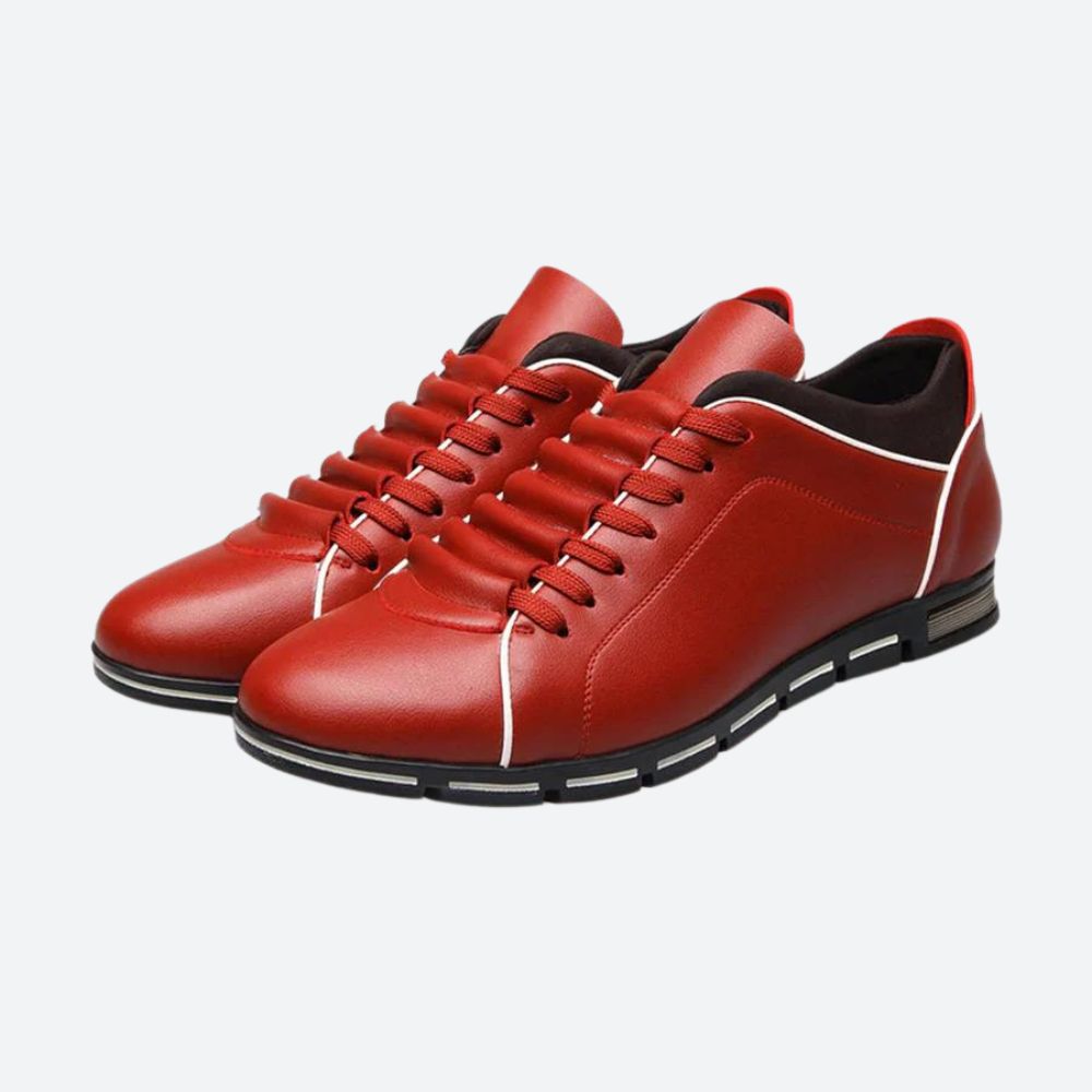 Elegantes zapatillas de piel para hombre - Aser