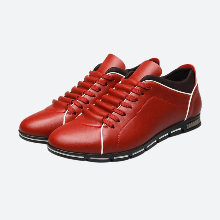 Elegantes zapatillas de piel para hombre - Aser