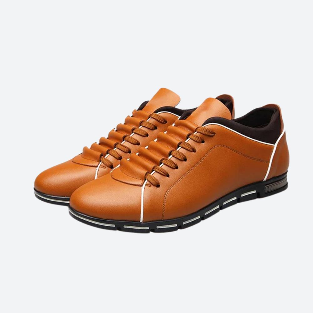 Elegantes zapatillas de piel para hombre - Aser