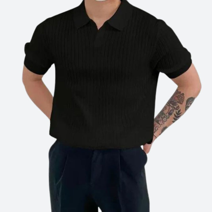 Elegante polo de algodón acanalado - Asgard
