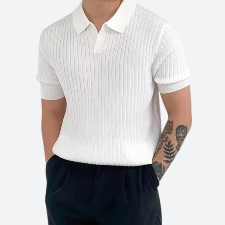 Elegante polo de algodón acanalado - Asgard