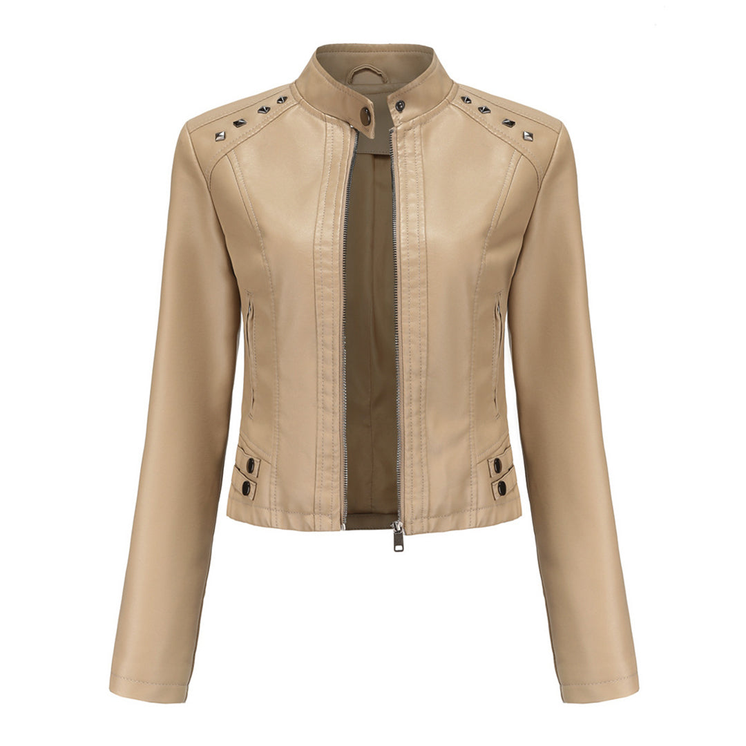 Elegante chaqueta de piel - Colección NAJLA
